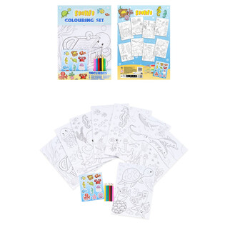 SET MARE DE COLORAT - MODEL: SEA LIFE - Dim 22x30x1 CM (12 buc)