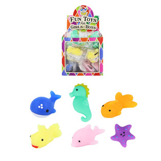 Jucării Squishy Animale Marine pentru Tombolă - &Icirc;n Display (96 buc.)