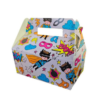 Cutie Meniu Copii Superhero - 22,5 x 12 x 9,5 cm (24 buc.)