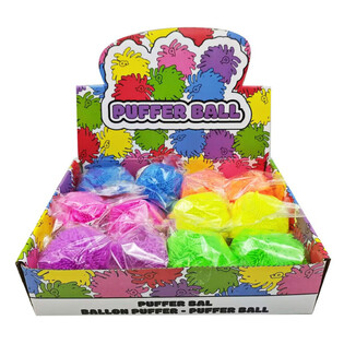 MINGE PUFFER &Icirc;N CULORI VII - 8CM - &Icirc;N DISPLAY (12 buc.)