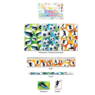 Set de scris fotbal 5 piese (24 buc.)