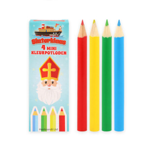Creioane colorate Moș Nicolae (Sinterklaas) 4 buc. &icirc;n display (120 buc.)
