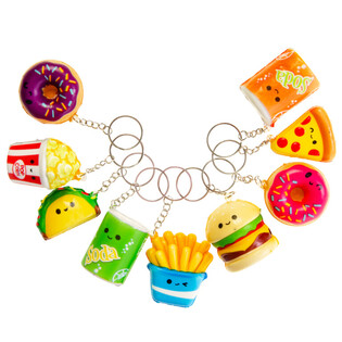 BRELOCURI SQUISHY FASTFOOD &Icirc;N DISPLAY (24 buc.)
