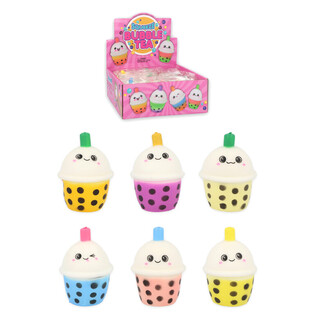 Bubble Tea Squeeze Fidget - Mix Culori &icirc;n Display (12 buc.)
