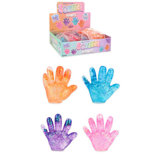 M&acirc;nă antistres Squeeze Hand - Culori mixte - &icirc;n display (12 buc.)