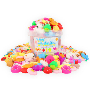 Mix figurine Squishy &icirc;n găleată (100 bucăți)
