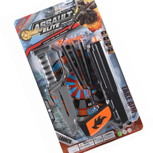 ASSAULT ELITE - Pistol cu Săgeți cu Ventuză și Cuțit (6 buc.)