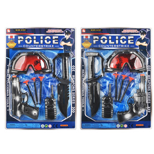 Set de Joacă Poliție cu Ochelari și Pistol cu Ventuze (6 buc.)