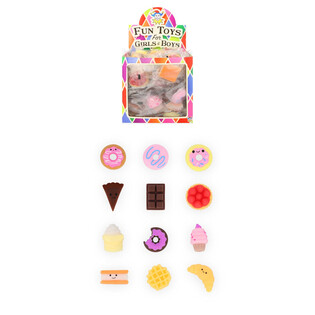 Jucării Squishy Deserturi &icirc;n Display (84 buc.) - Pentru Tombolă