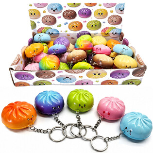 RAGE - BRELOCURI SQUISHY GĂLUȘTE - MIX CULORI - &Icirc;N DISPLAY (24 buc.)