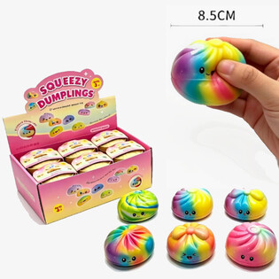 RAGE - Găluște Squishy Curcubeu MARI - Spumă PU (12 buc.)