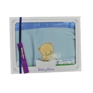 Păturică Polar pentru Bebeluși Baby Bow - Albastru